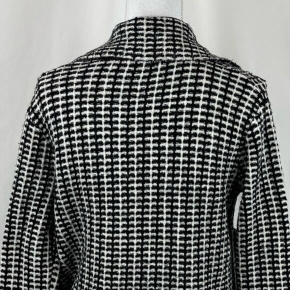Rachel Zoe Black White Double Breasted Academia Sweater Jacket NWT Size XS - Picture 7 of 13